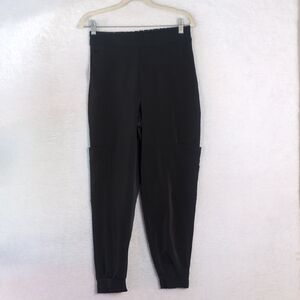 Zara Women's Black High Rise Cargo‎ Ankle Cuff Pants Size S